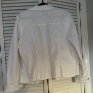 White jean jacket